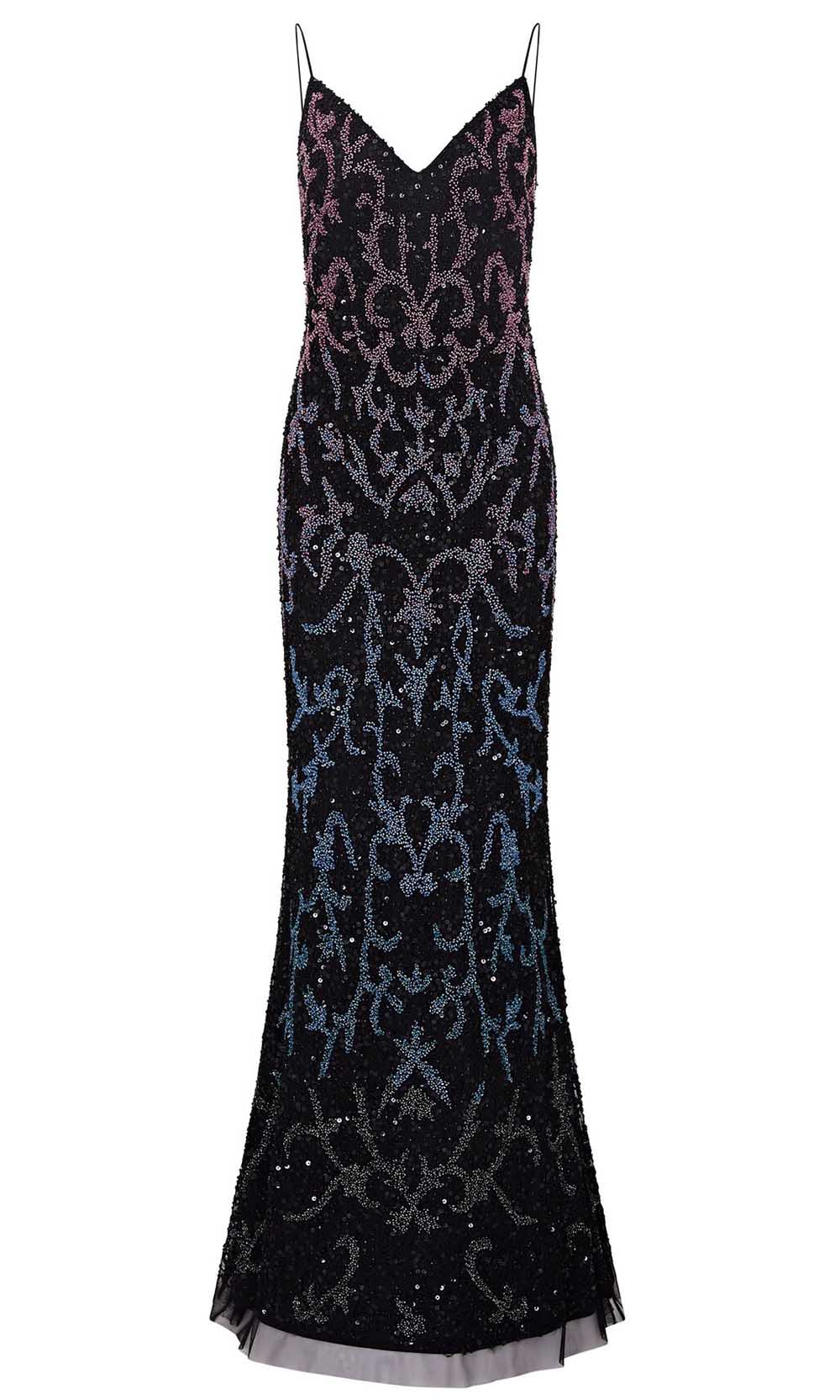 Adrianna Papell - AP1E206840 Multi-Colored Embellished Sheath Dress Evening Dresses