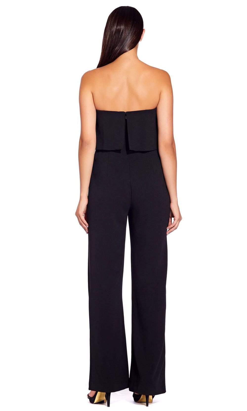 Adrianna Papell - AP1E206916 Strapless Flounce Bodice Crepe Jumpsuit Special Occasion Dress