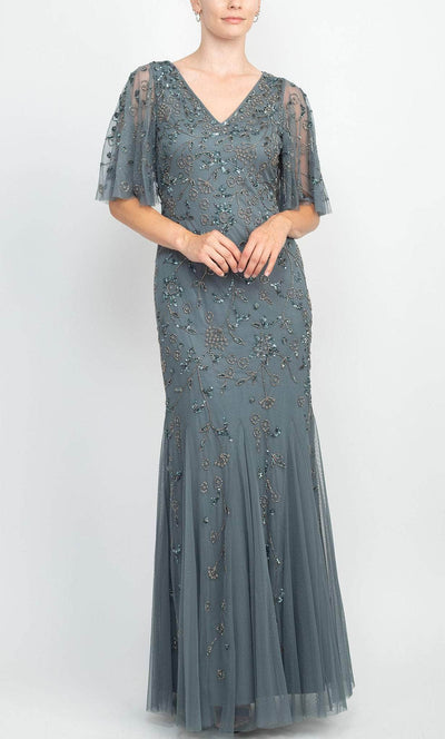 Adrianna Papell AP1E207370 - Scoop Back Bedazzled Long Gown Mother of the Bride Dresses