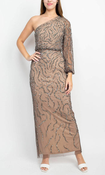 Adrianna papell lead outlet beaded gown