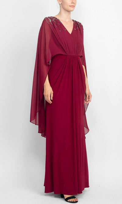 Adrianna Papell AP1E209131 - Chiffon V Neck Beaded Dress Mother of the Bride Dresses
