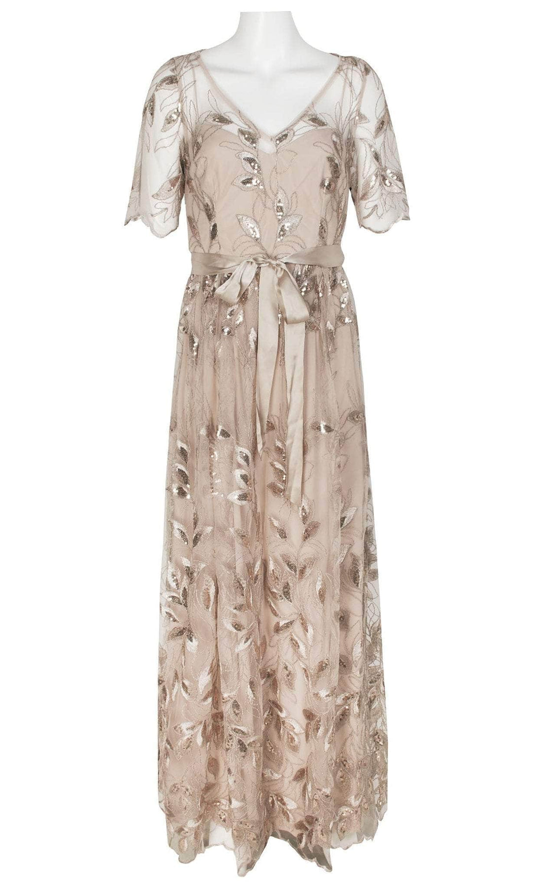 Adrianna Papell Champagne Dress