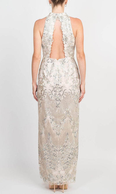 Adrianna Papell AP1E209303 - High Halter Sheath Evening Gown Prom Dresses