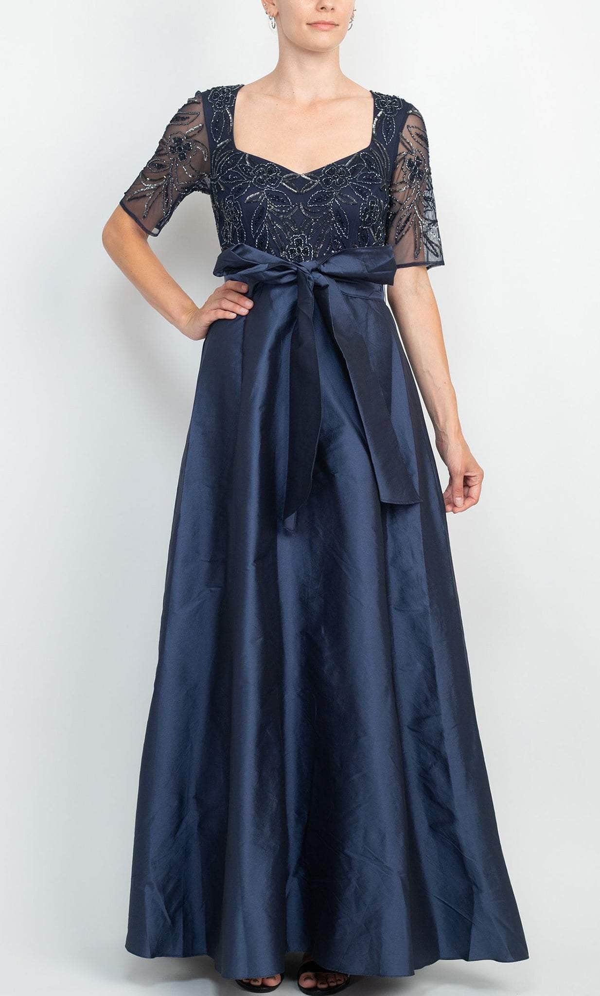Adrianna Papell AP1E209336 - Queen Anne Neck A-line Gown Mother of the Bride Dresses