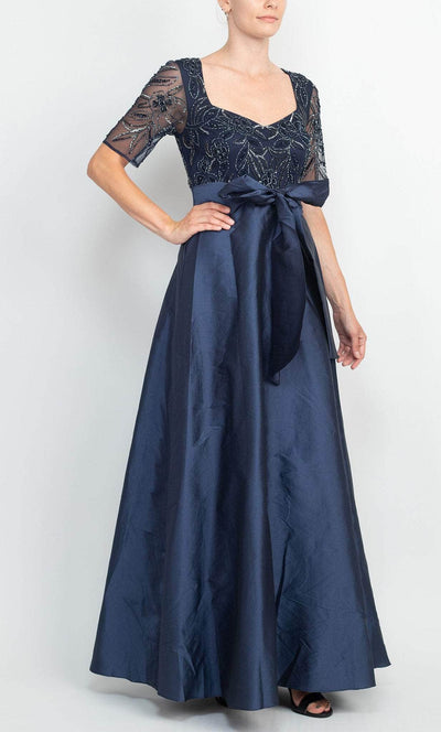 Adrianna Papell AP1E209336 - Queen Anne Neck A-line Gown Mother of the Bride Dresses