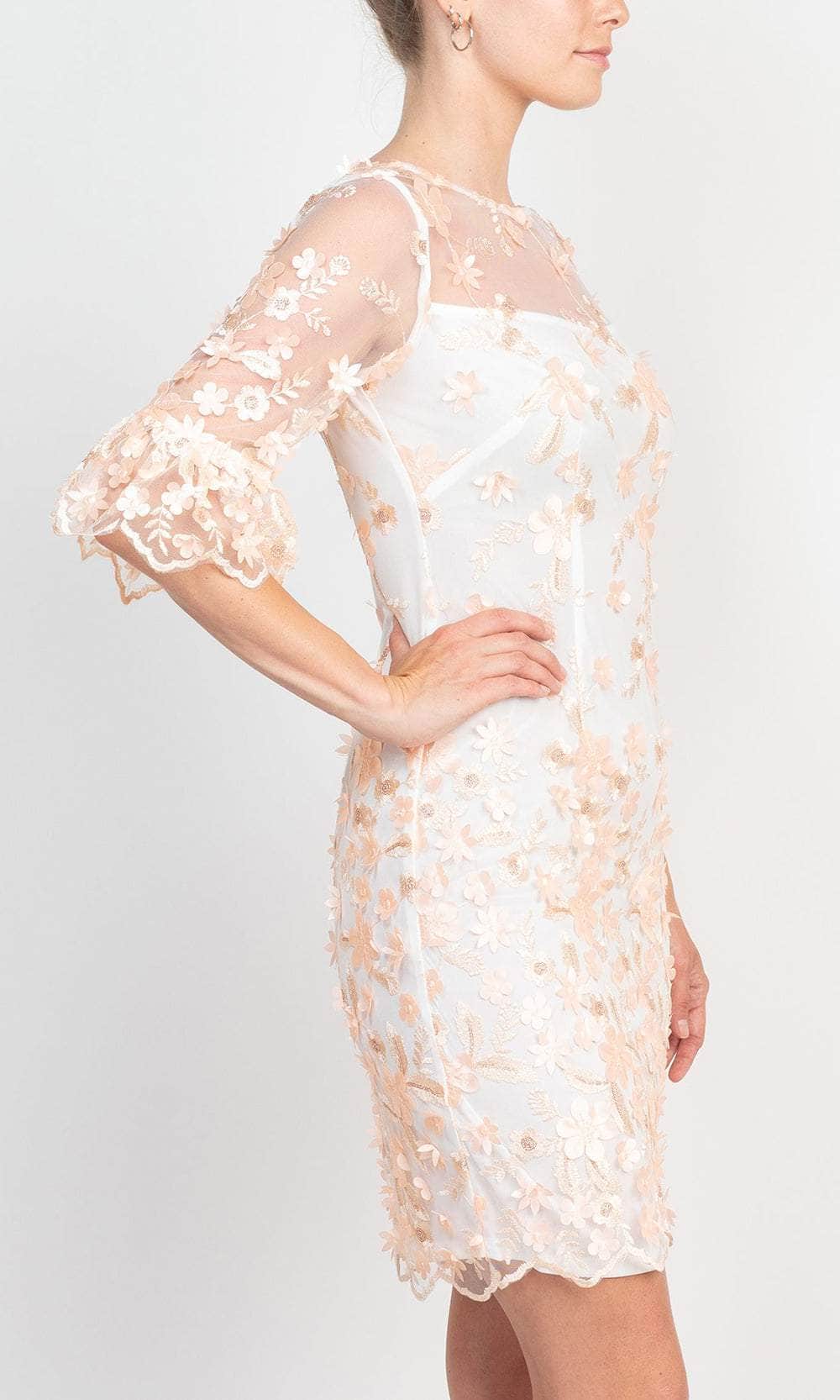 Adrianna Papell AP1E209447 - Embroidered Petal Cocktail Dress Cocktail Dresses
