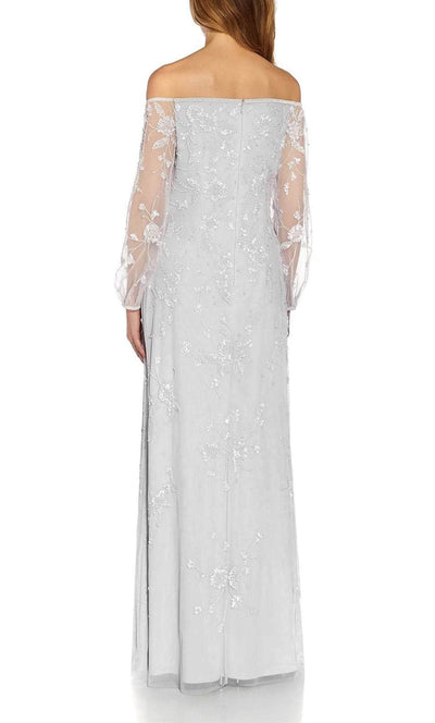 Adrianna Papell AP1E209636 - Off-Shoulder Long Sleeve Evening Dress Bridal Dresses