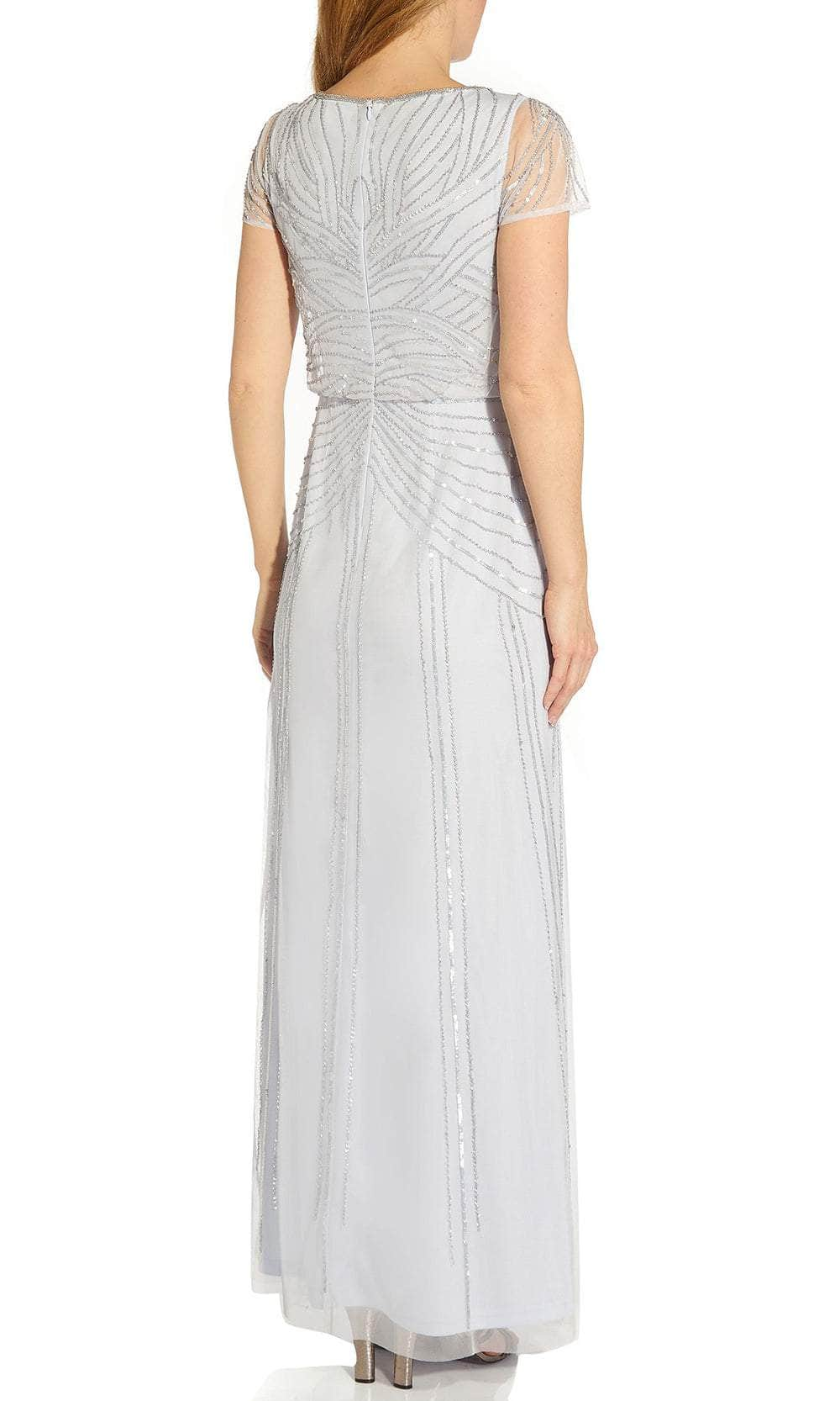 Adrianna Papell AP1E209663 - Short Sleeve Embellished Evening Dress Evening Dresses