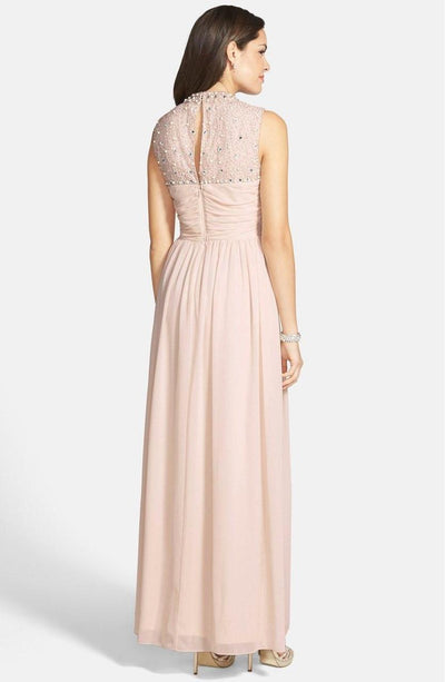 Adrianna Papell - Bejeweled Closed Neck Chiffon Gown 231M70230 Special Occasion Dress