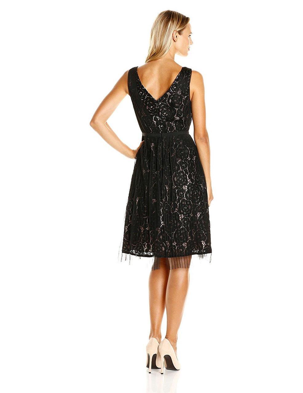 Adrianna Papell - Lace V-Neck Dress AP1D100192 Special Occasion Dress