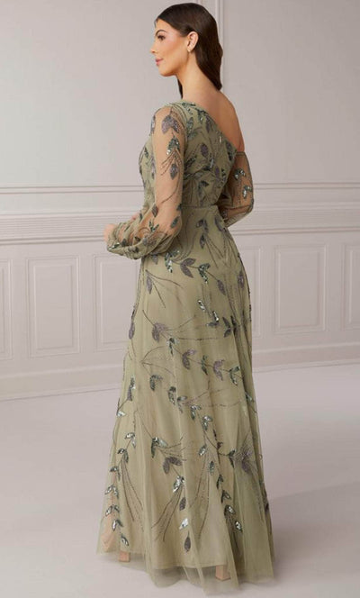 Adrianna Papell Platinum 40416 - One Shoulder Full Length Dress Winter Formals and Balls