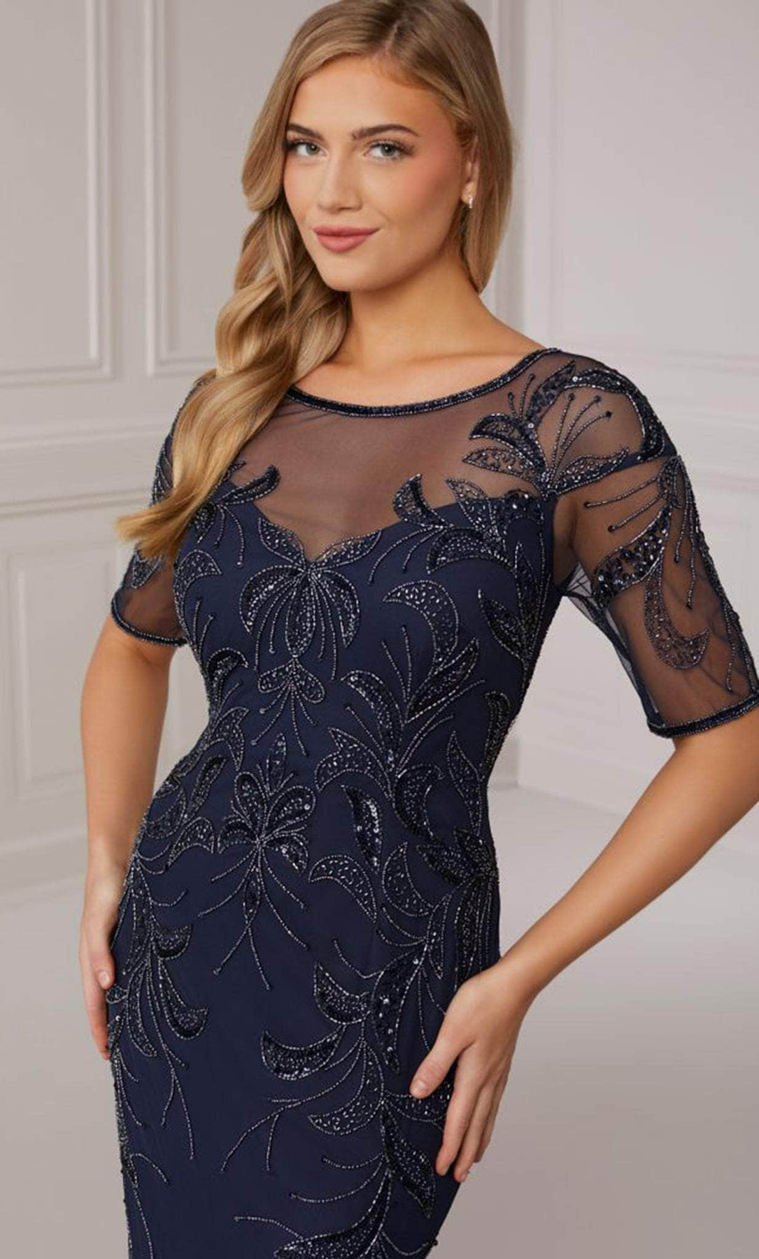 adrianna papell sequined lace sheath dress Sequin Floral Midi Sheath Dress In Silver Blush Multi