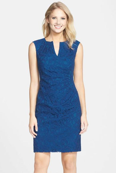 Adrianna Papell - Split Neck Lace Dress 15241840 Special Occasion Dress