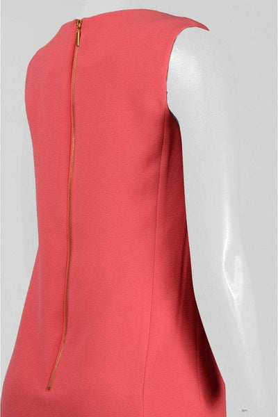 Adrianna Papell - 11247300 Sleeveless Zipper Back Solid Crepe Dress in Orange