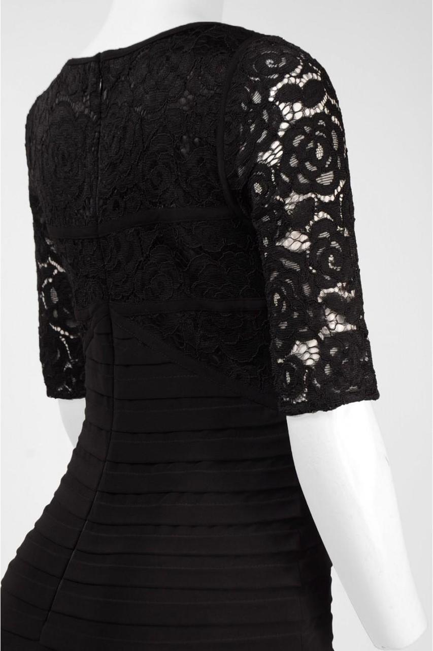 Adrianna Papell - V-Neck Sheath Dress 14249310 in Black