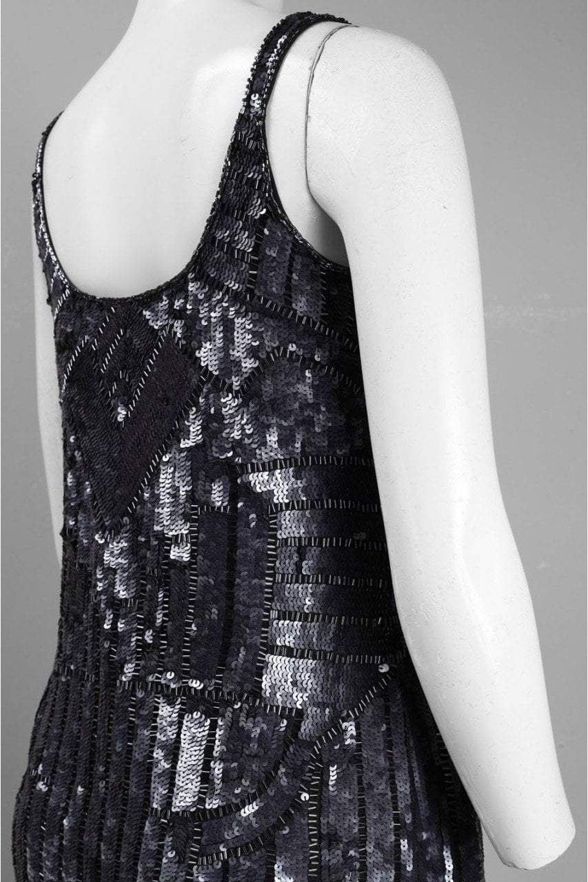 Adrianna Papell - Full Sequin Tank Style Dress 41886030 in Black