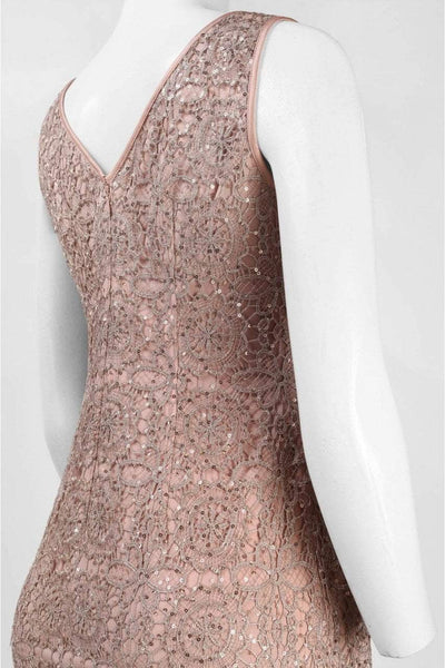 Adrianna Papell - Sleeveless Sequin Dress 41889112 in Pink