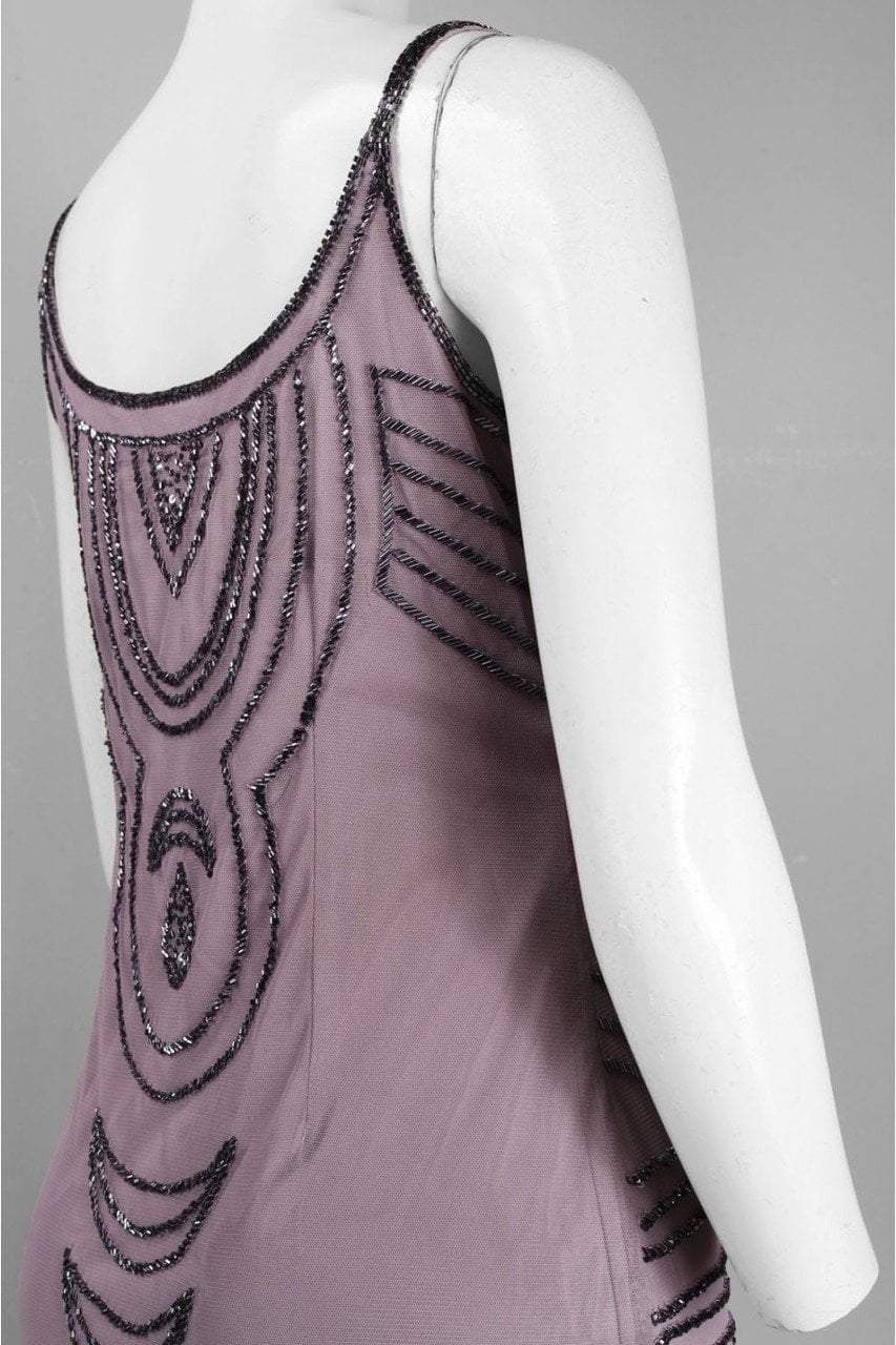 Adrianna Papell - Geometric Sheath Dress 41906220 in Purple
