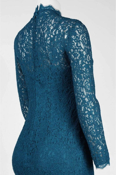 Adrianna Papell - AP1E200552 Long Sleeve Bodycon Lace Dress in Green