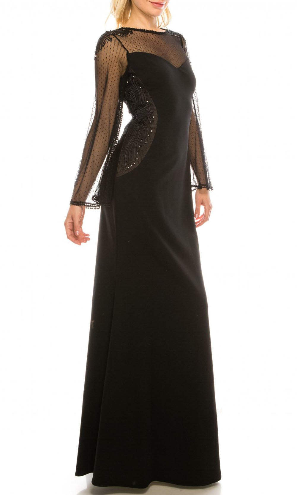 Adrianna Papell - AP1E206256 Bell Sleeve Sheath Dress In Black