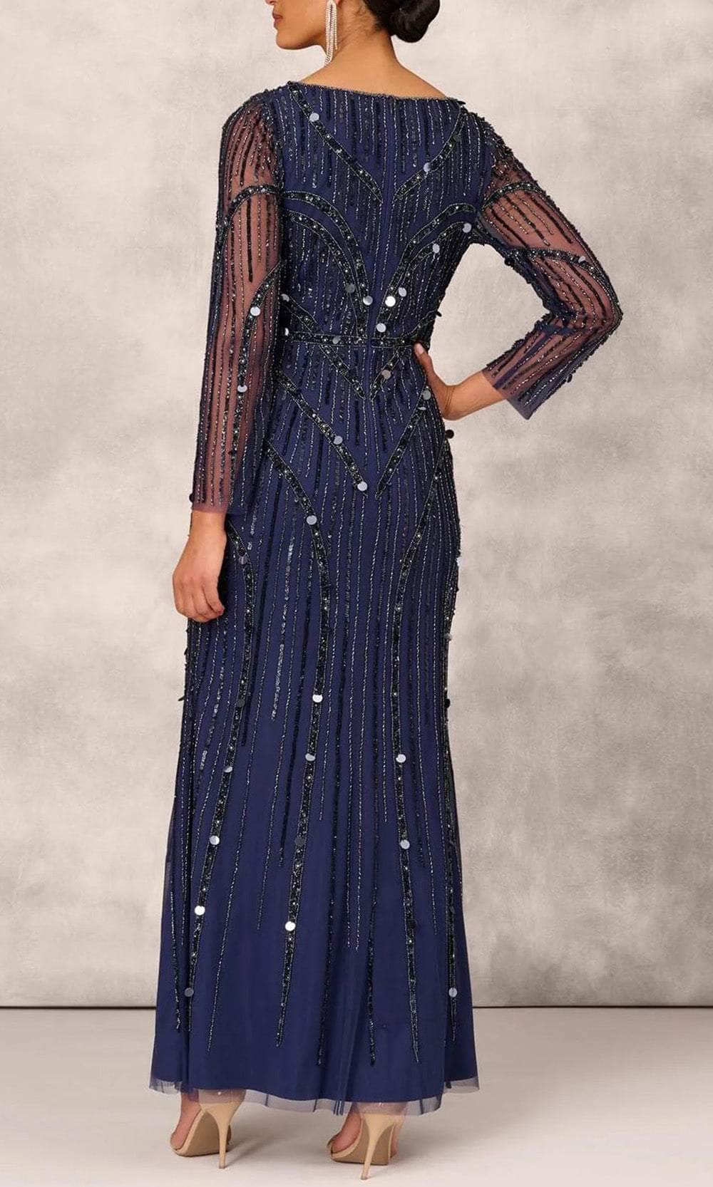 Aidan Mattox MD1E207928 - V-Neck Gown Aidan Mattox MD1E207928 - V-Neck Gown