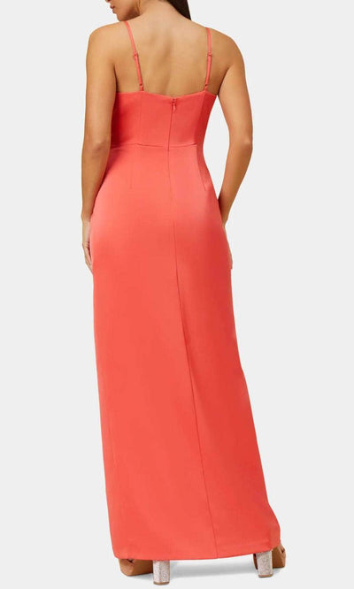 Aidan Mattox MN1E207351 - Draped Front Dress with Slit Special Occasion Dress