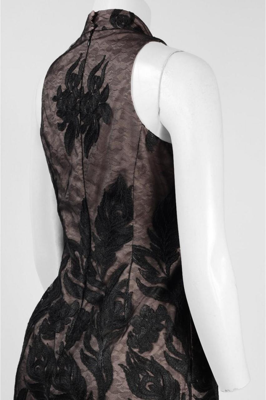 Aidan Mattox - High Neck Cocktail Dress 54472310 in Black