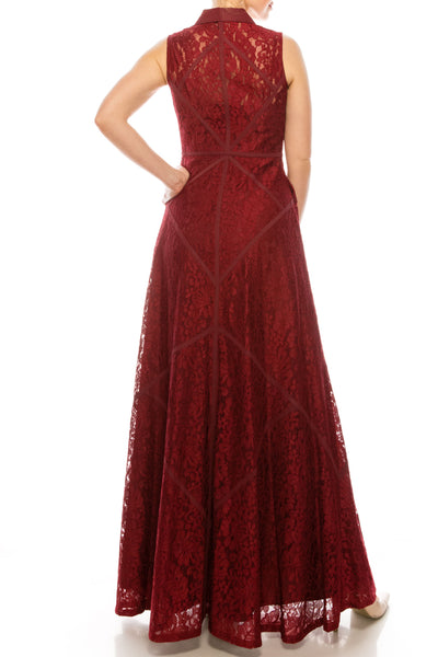 Aidan Mattox - 54473060SC Sleeveless Lace Throughout Long Dress