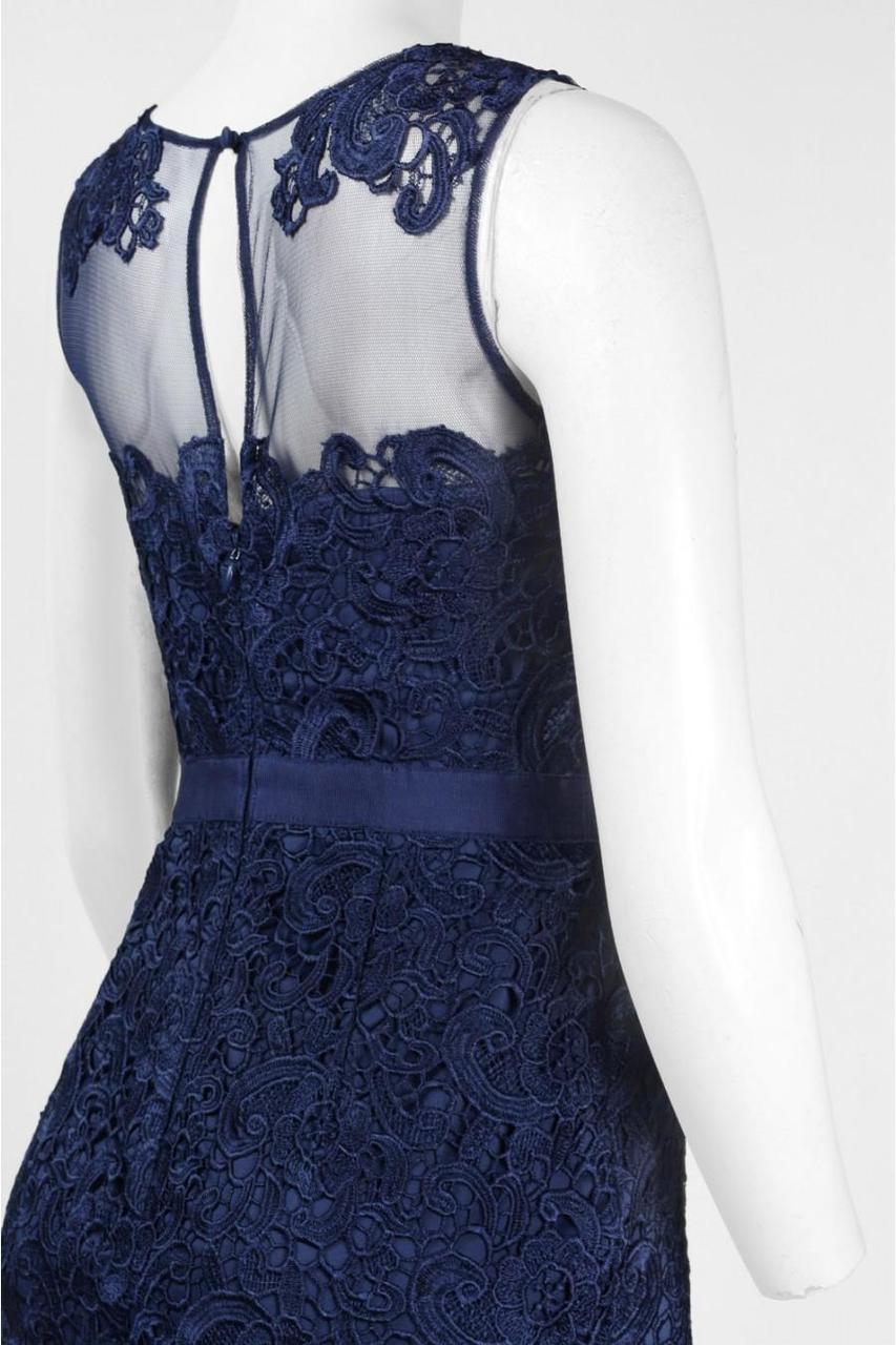 aidan mattox lace sheath dress White Lace Satin Dress by Aidan AIDAN MATTOX