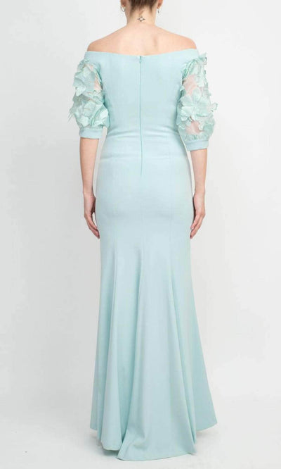 Alberto Makali 185715 - Applique Sleeve Evening Gown Special Occasion Dress