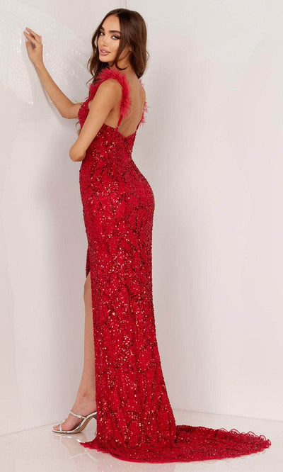 Aleta Couture 1104 - Two Tone Sequin Prom Gown Special Occasion Dresses