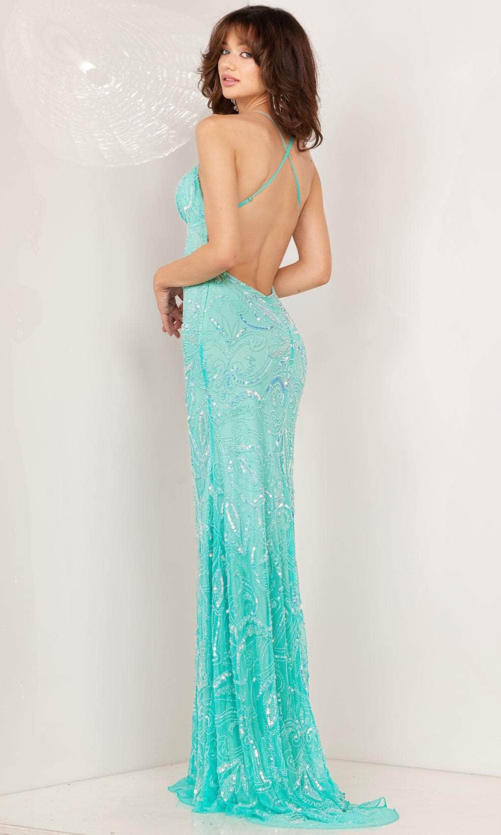 Aleta Couture 196 - Fitted Spaghetti Straps Evening Dress Evening Dresses