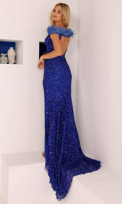 Aleta Couture 904 - Cold Shoulder Sequin Gown Prom Dresses