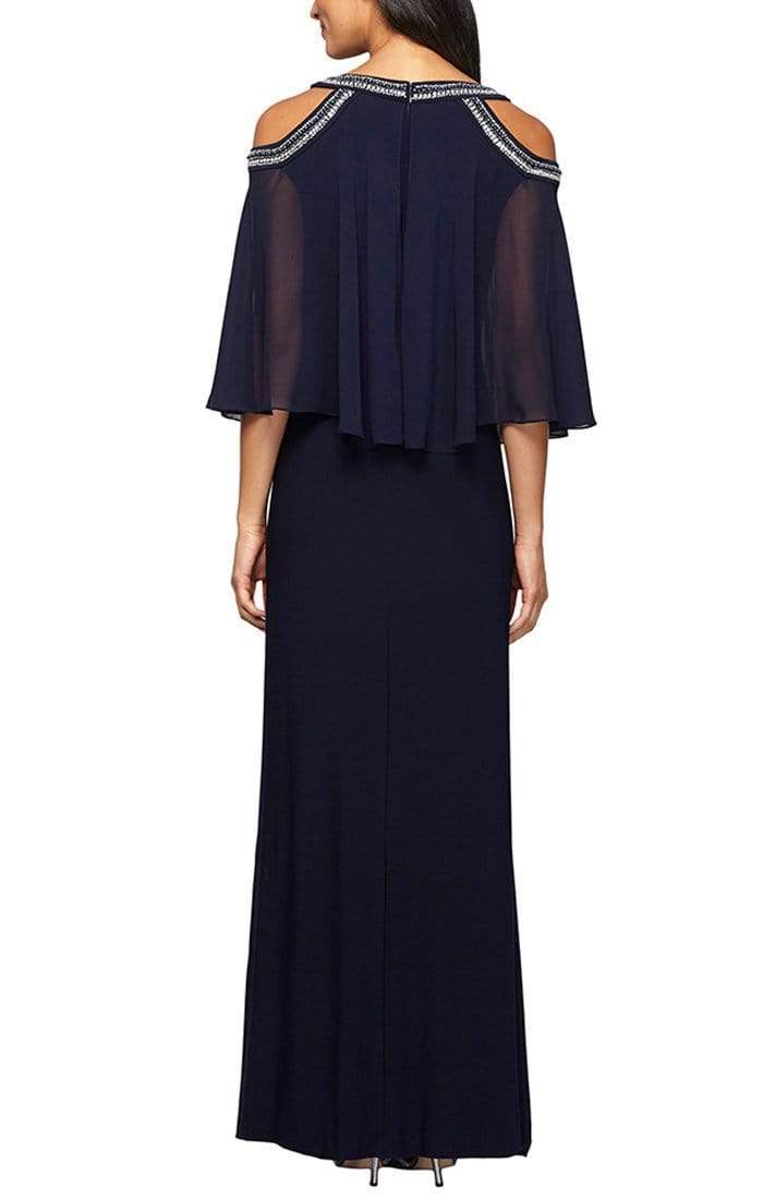 Alex Evenings - 1351319 Beaded Capelet Matte Jersey Dress Mother of the Bride Dresses