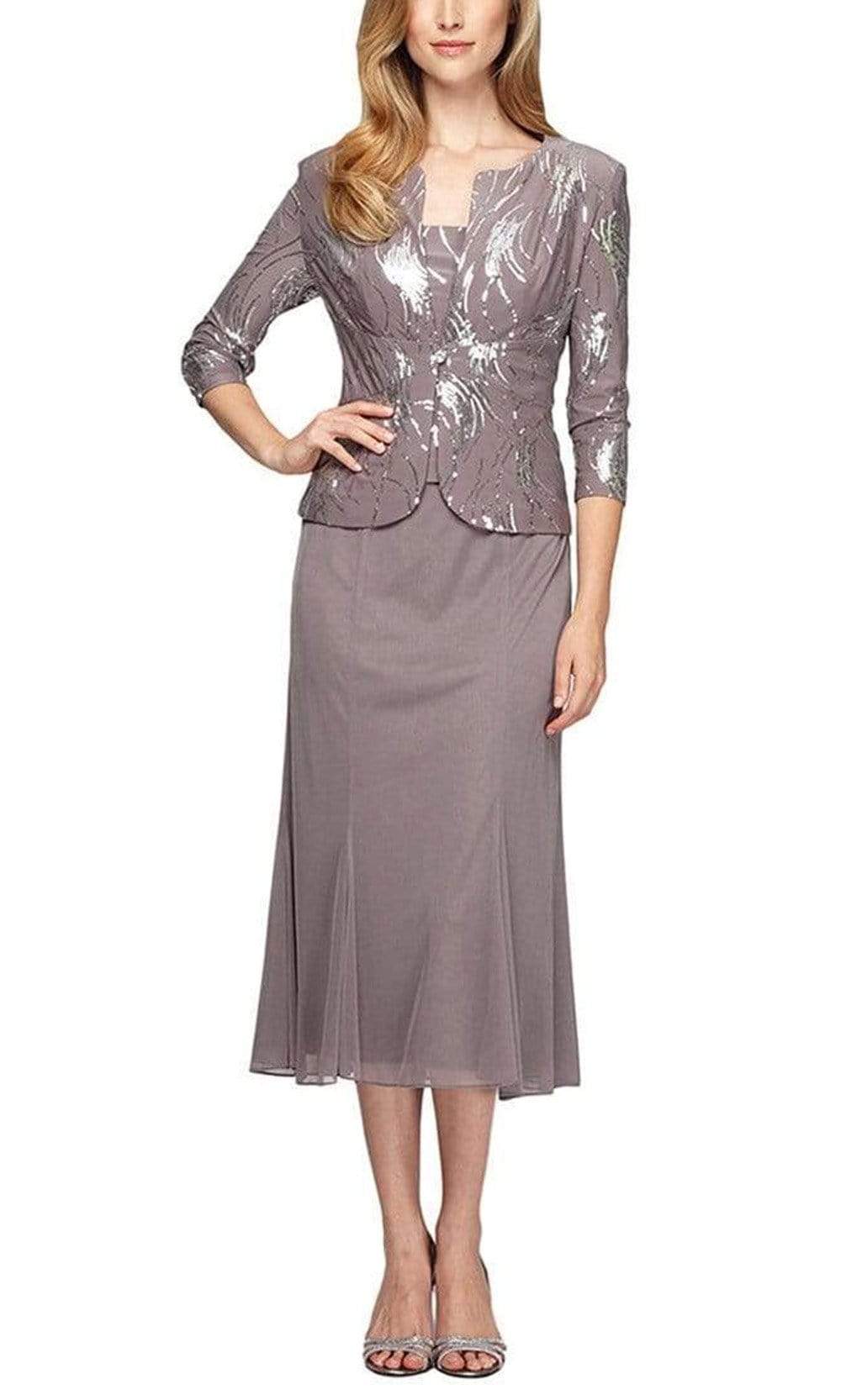 Alex Evenings - 196267SC Two Piece Suit and Skirt Sequined Attire