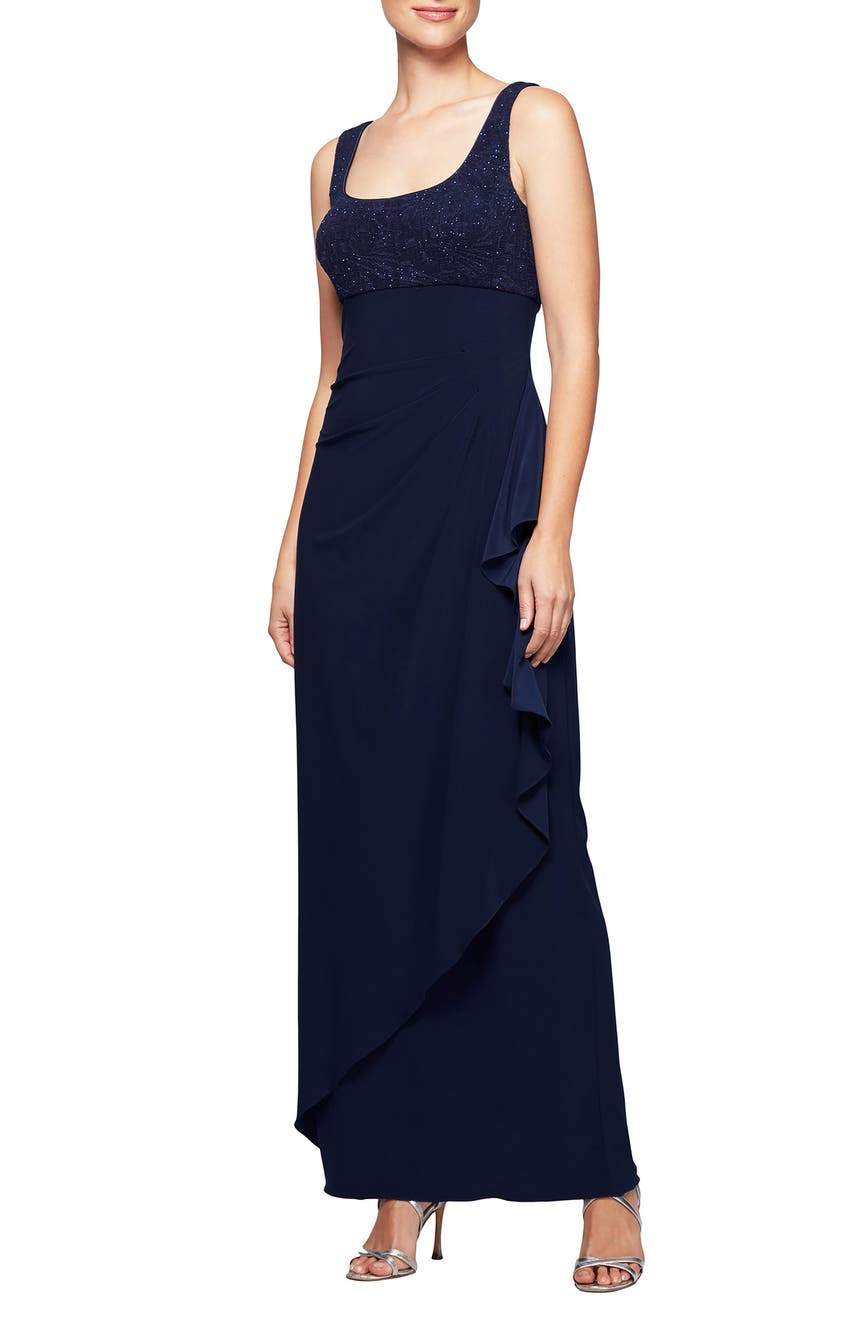 Alex Evenings - 225196 Sleeveless Square Neck Formal Dress with Jacket ADASA Alex Evenings - 225196 Sleeveless Square Neck Formal Dress with Jacket ADASA