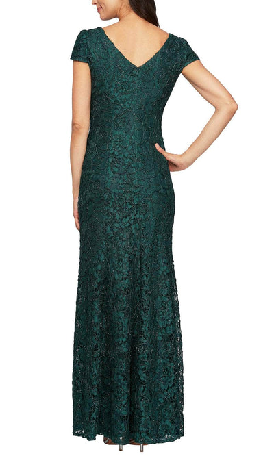 Alex Evenings 811223231 - Corded Lace Evening Dress Special Occasion Dress