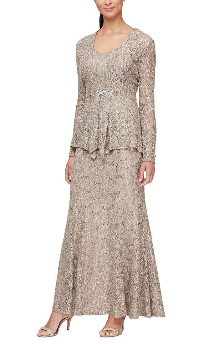 Alex evenings lace dress and outlet jacket