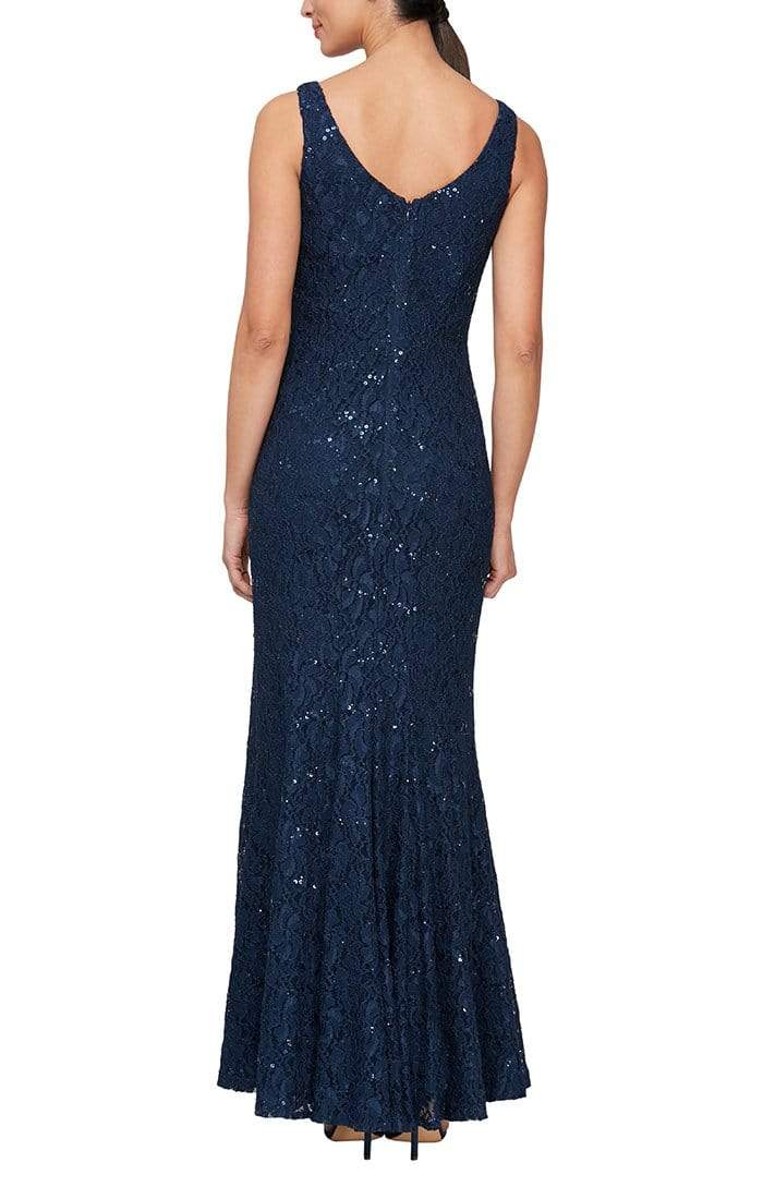 Alex Evenings - 81122452 Sleeveless Sequin Lace Dress With Jacket Special Occasion Dress