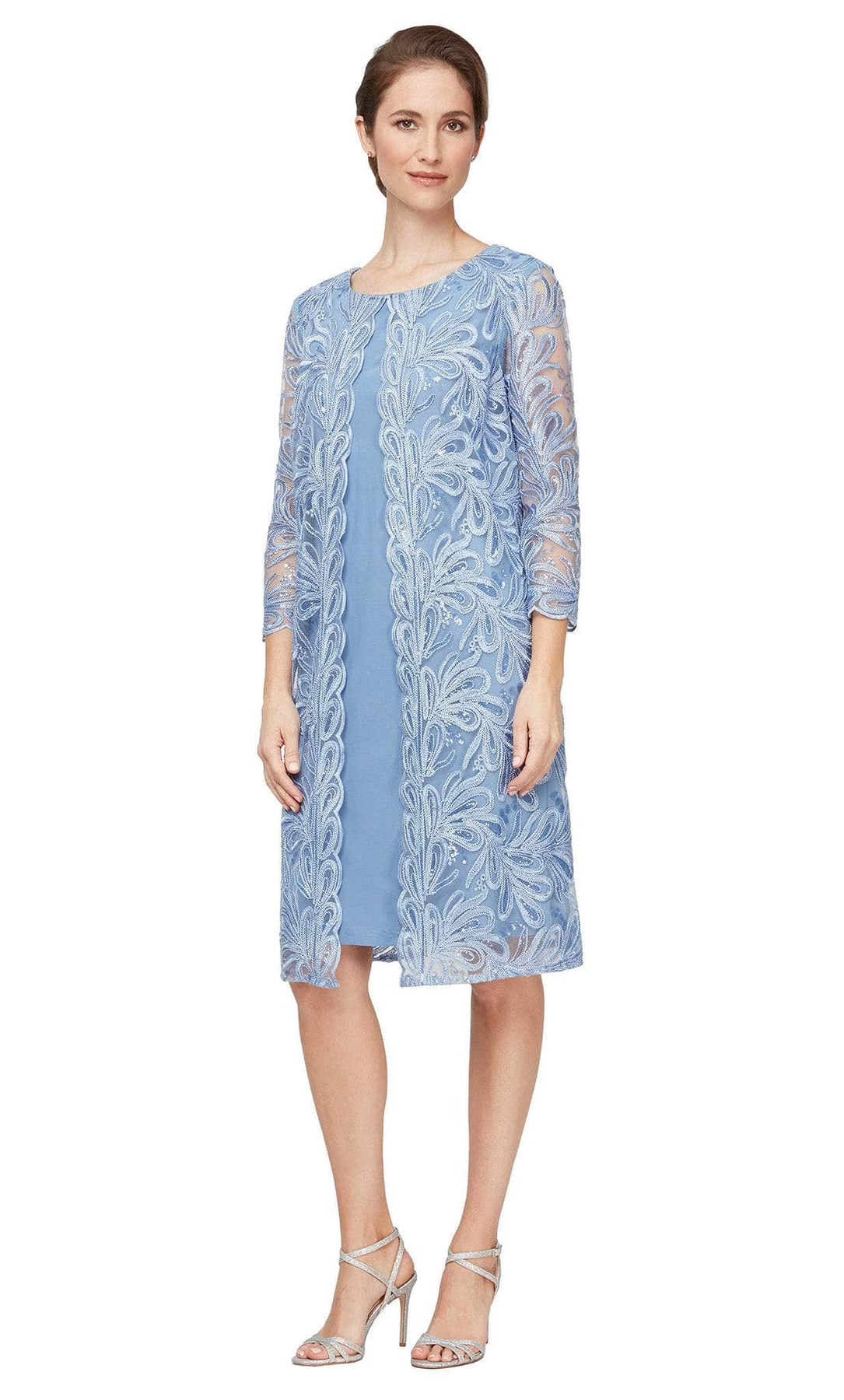 Alex Evenings 81122549 - Embroidered Dress ADASA Alex Evenings 81122549 - Embroidered Dress ADASA