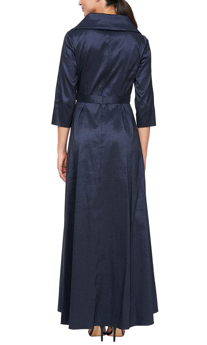 alex evenings taffeta dress Alex Evenings Women's Belted A-Line Dress main image 1