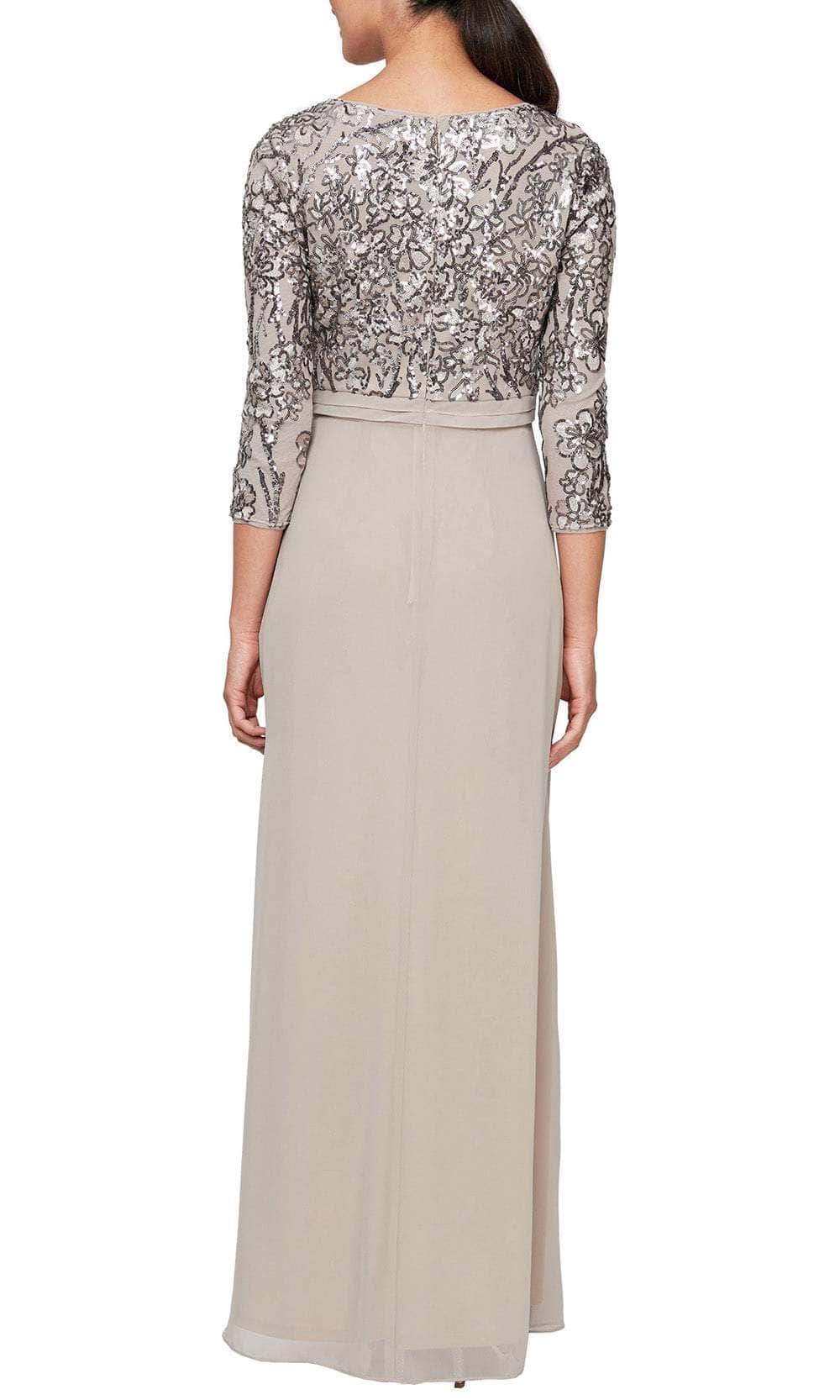 Alex Evenings 8196784 - Floral Sequin Evening Dress Special Occasion Dress
