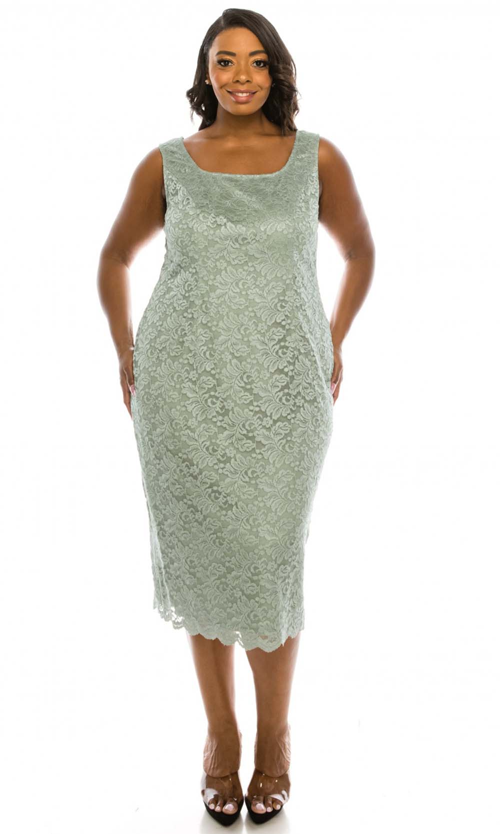 Alex Evenings - 4122009 Lace Jacket Dress In Blue