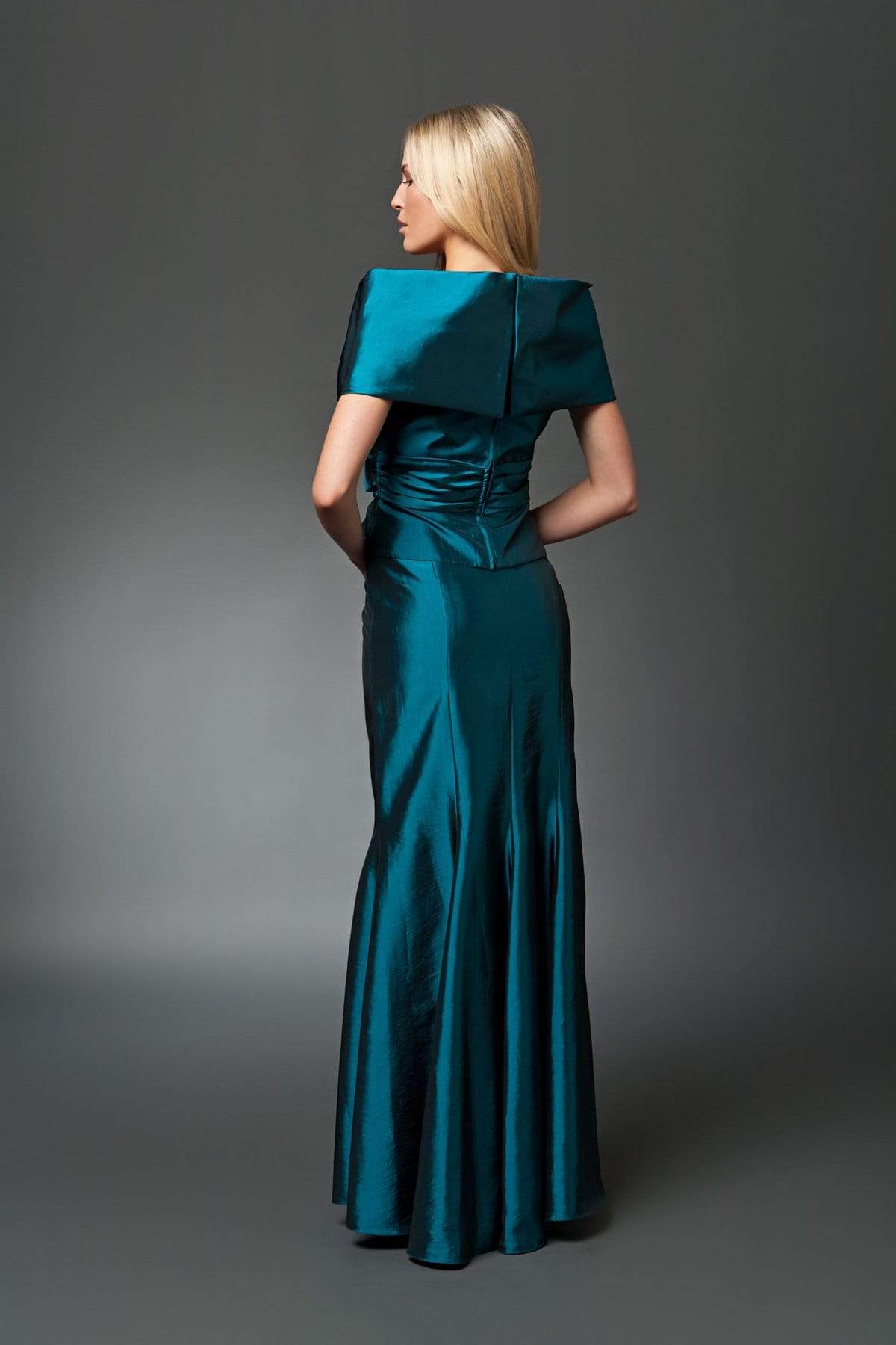 Alexander by Daymor - 1033 Taffeta Trumpet Gown with Faux Wrap Jacket Mother of the Bride Dresses