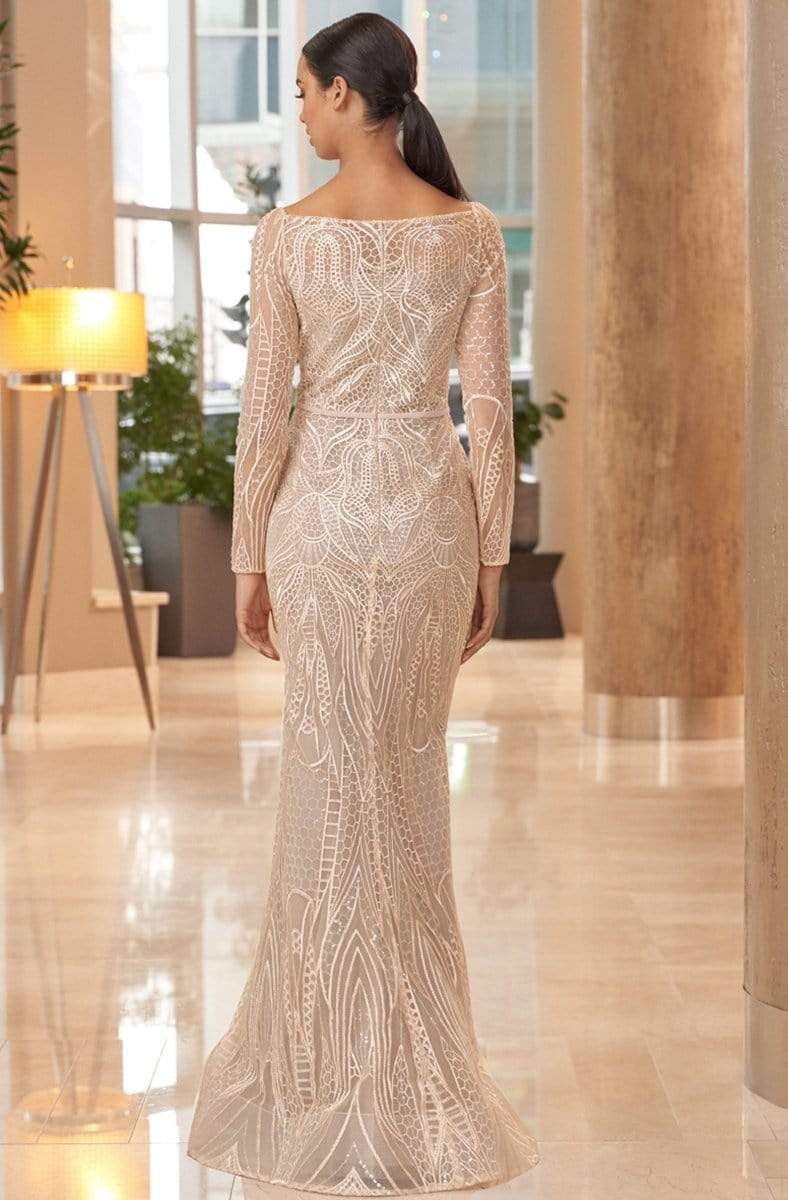 Alexander by Daymor - 1070 Embroidered Lace Bateau Trumpet Gown Mother of the Bride Dresses