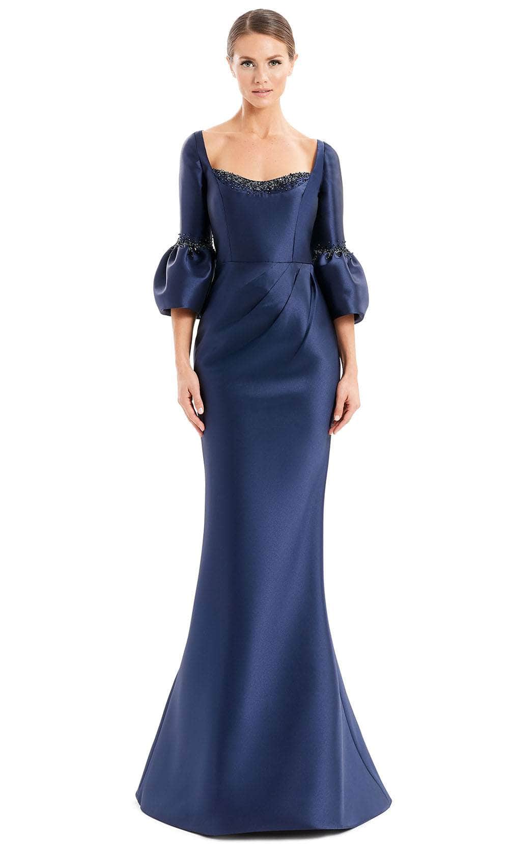 Alexander By Daymor 1659F22 - Mermaid Skirt Formal Gown Special Occasion Dress 4 / Navy