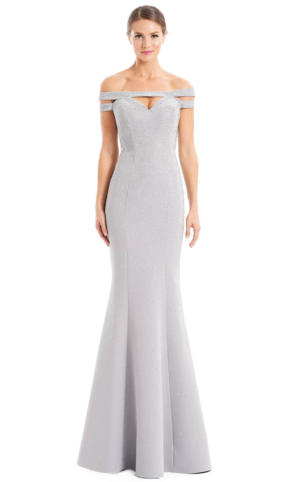 Alexander By Daymor 1679F22 - Off Shoulder Beaded Evening Gown Special Occasion Dress