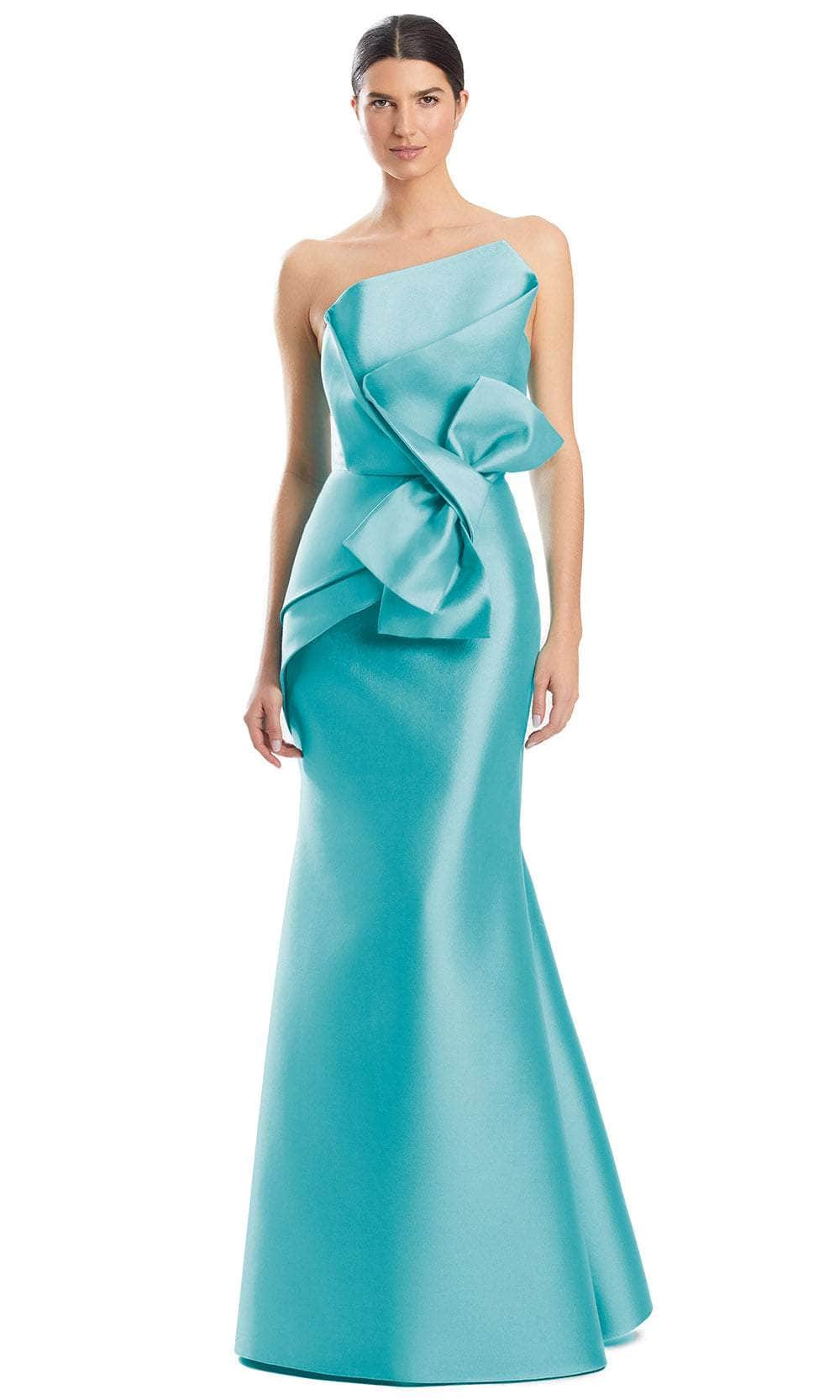 Alexander by Daymor 1952S24 - Strapless Mermaid Gown Prom Dresses 4 /  Tiffany Blue