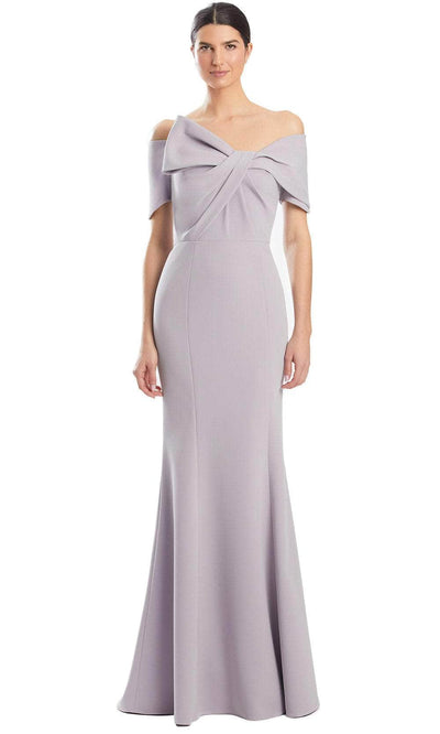 Alexander by Daymor 1954S24 - Short Sleeve Fitted Evening Dress Mother of the Bride Dresses 4 /  Pale Mauve