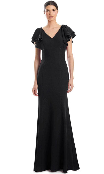 Alexander by Daymor 1968S24 - V-Neck Seamed Evening Dress Evening Dresses